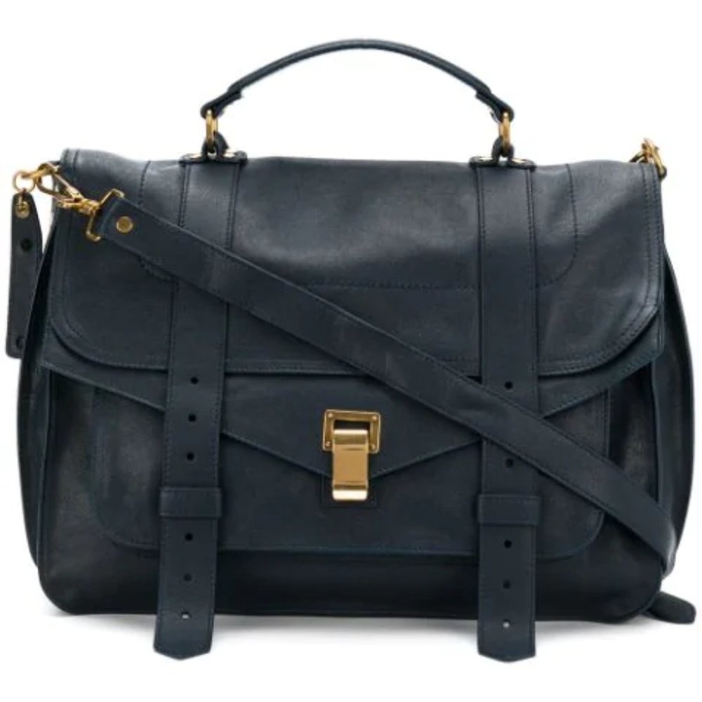 Proenza Schouler Ps1 Navy Leather Cross Body Bag